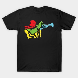 The Trumpet Player Abstract Modern Concept T-Shirt